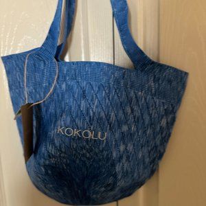 KOKOLU TOTE BAG NEW WITH TAGS COBALT BLUE